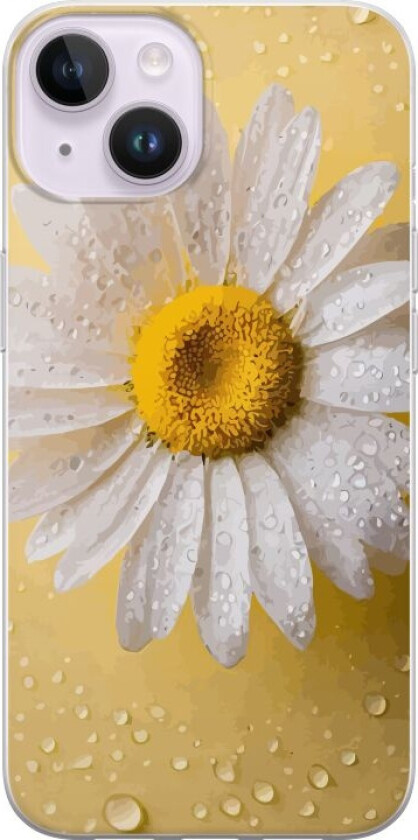 Mobildeksel til Apple iPhone 14 med Porselensblomst motiv