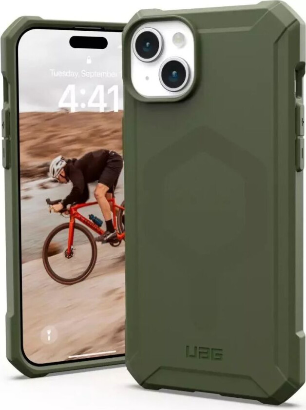 iPhone 15 Plus ESSENTIAL ARMOR Series Deksel - MagSafe Kompatibel - Olive