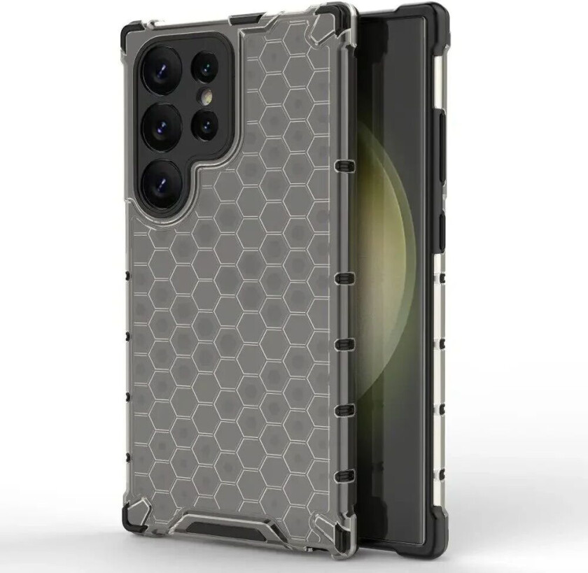 Samsung Galaxy S24 Ultra Hybrid Deksel - Honeycomb Svart