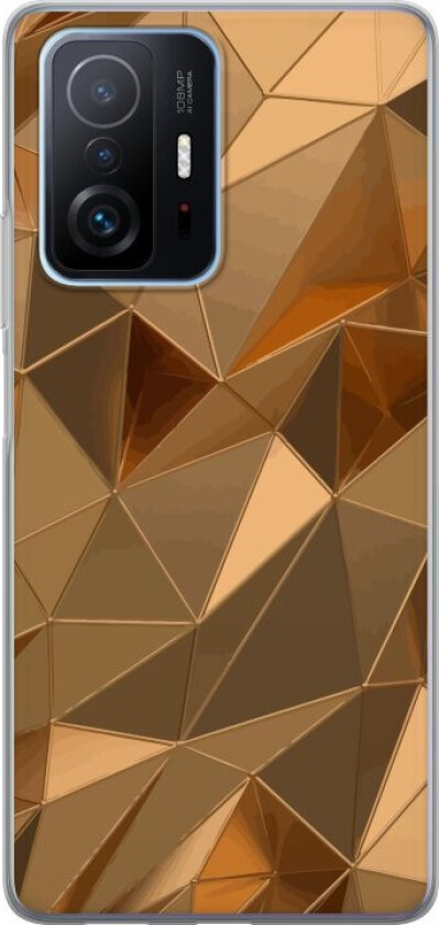 Mobildeksel til Xiaomi 11T Pro med 3D Gull motiv