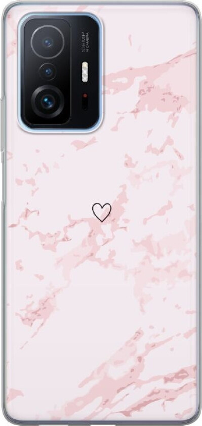 Mobildeksel til Xiaomi 11T Pro med Rosa Hjerte motiv