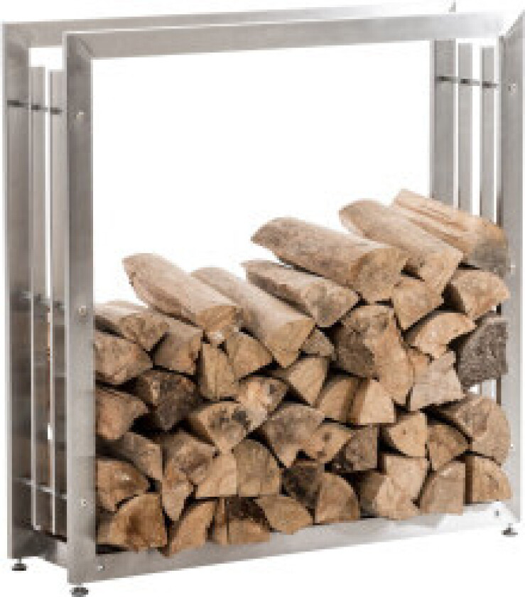 Vedstativ Skadi 25x80x100 Rustfritt Stål
