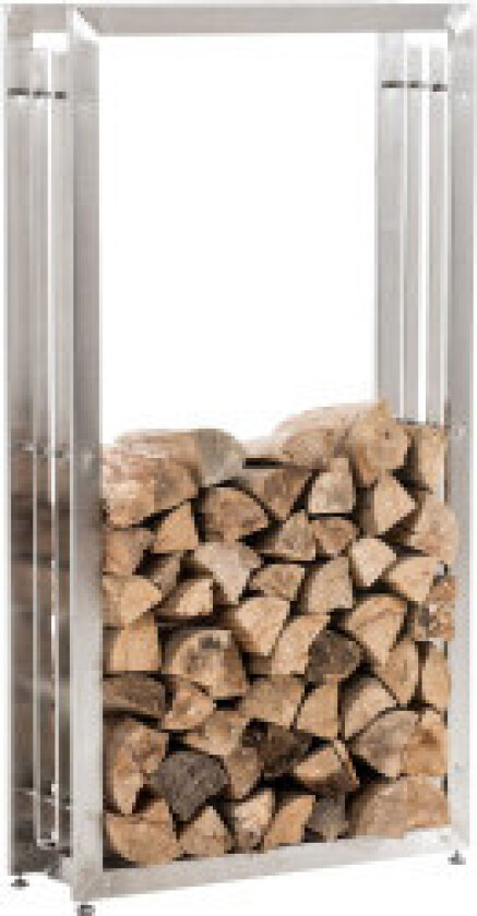 Vedstativ Skadi 25x40x100 Rustfritt Stål