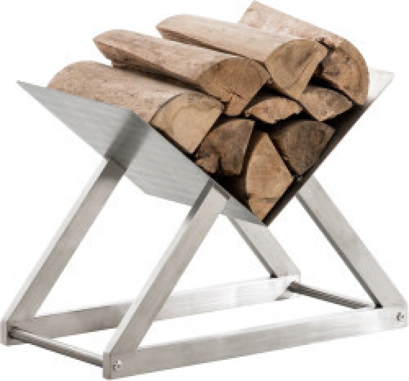 Vedstativ vinter 80x30x47,2 Rustfritt Stål