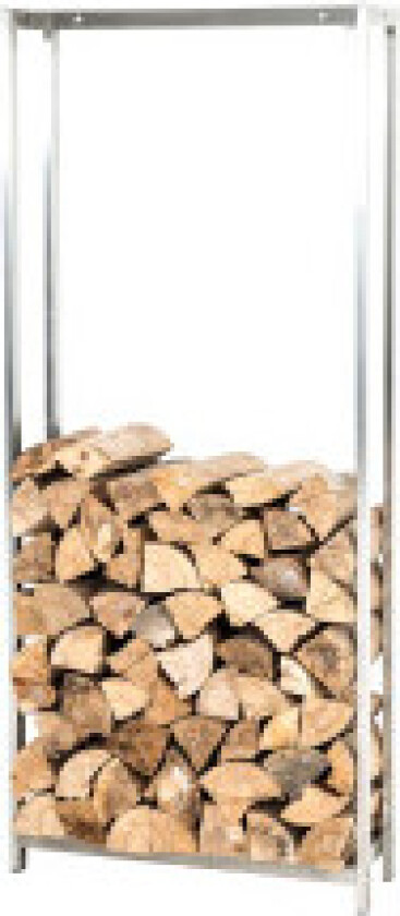 Vedstativ Skog 100x45 cm Rustfritt Stål