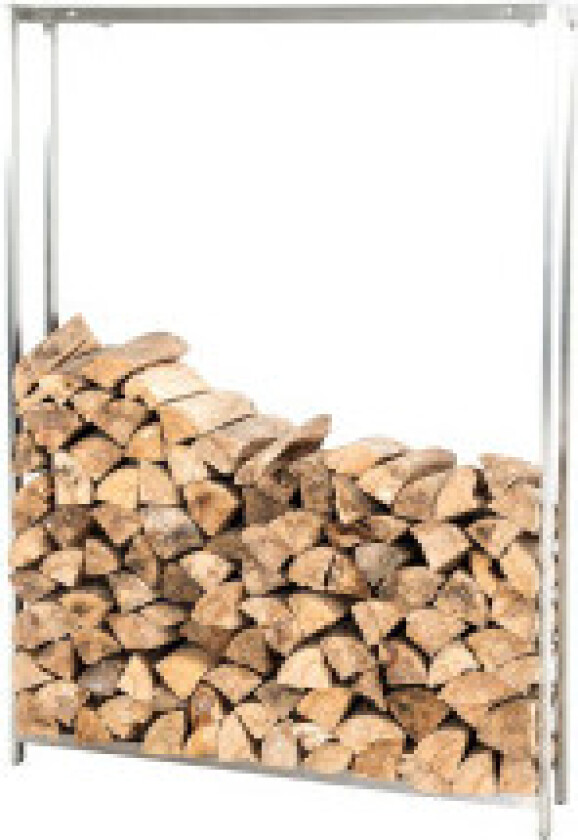 Vedstativ Skog 100x70 cm Rustfritt Stål