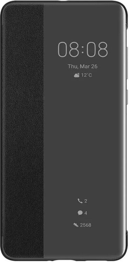 Original P40 Smart View Flip Deksel Svart