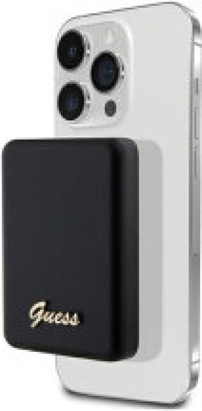 Guess Metal Script Logo MagSafe - 3000 mAh 5W MagSafe induksjonsstrømbank