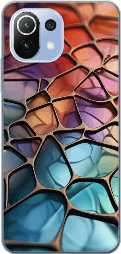 Mobildeksel til Xiaomi 11 Lite 5G NE med Metalliskt mønster motiv