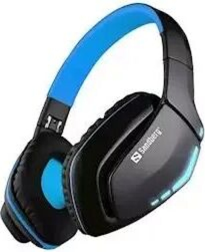Blue Storm Wireless Headset - Over-Ear - Blå