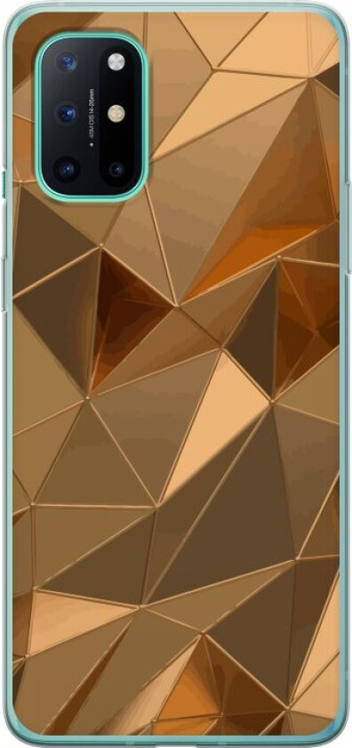 Mobildeksel til OnePlus 8T med 3D Gull motiv