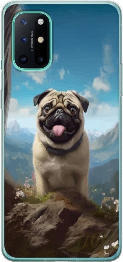 Mobildeksel til OnePlus 8T med Glad Hund motiv