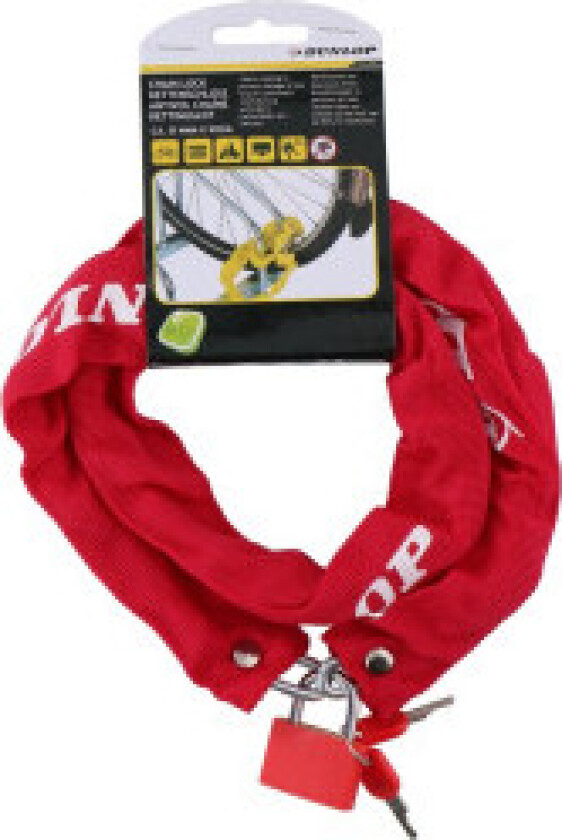 Dunlop - Anti-tyveri sykkellås 90 cm