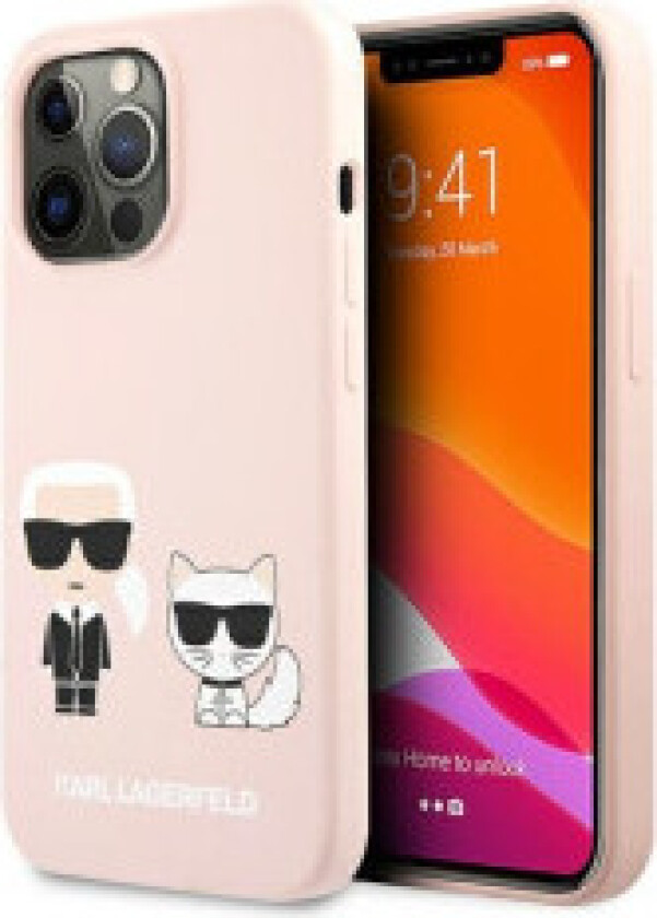Karl Lagerfeld Silikon Karl & Choupette - Deksel til iPhone 13 Pro