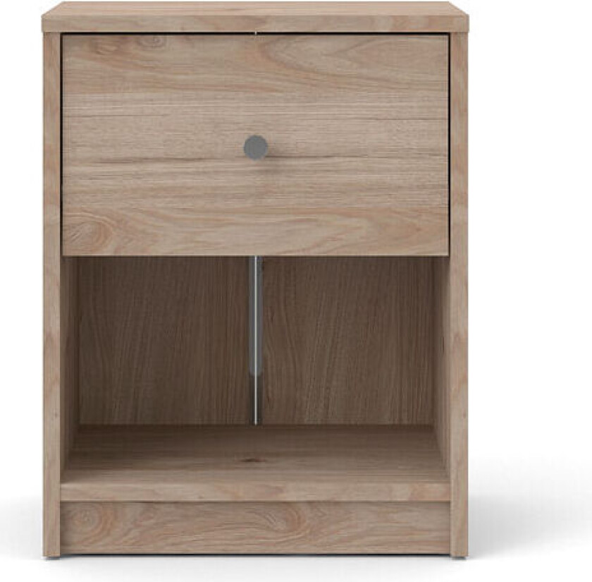 Bilde av Maria nattbord med 1 skuff og 1 hylle, lys valnøtt.