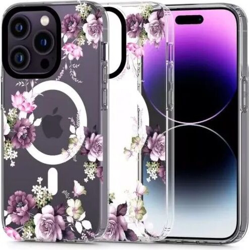 Tech-Protect iPhone 14 Pro Tech-Protect MagMood Deksel - MagSafe Kompatibel - Spring Floral