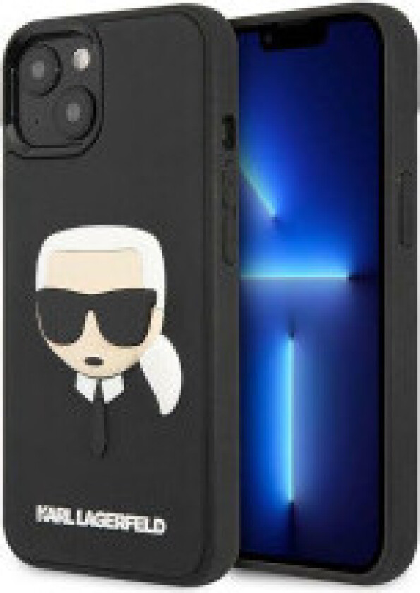 Karl Lagerfeld 3D gummi Karls hode - Deksel til iPhone 14 Plus