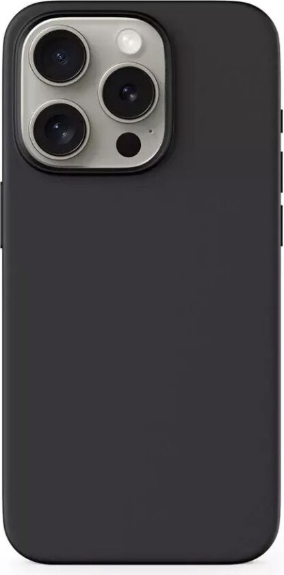 iPhone 15 Pro Silikon Deksel - MagSafe Kompatibel - Svart