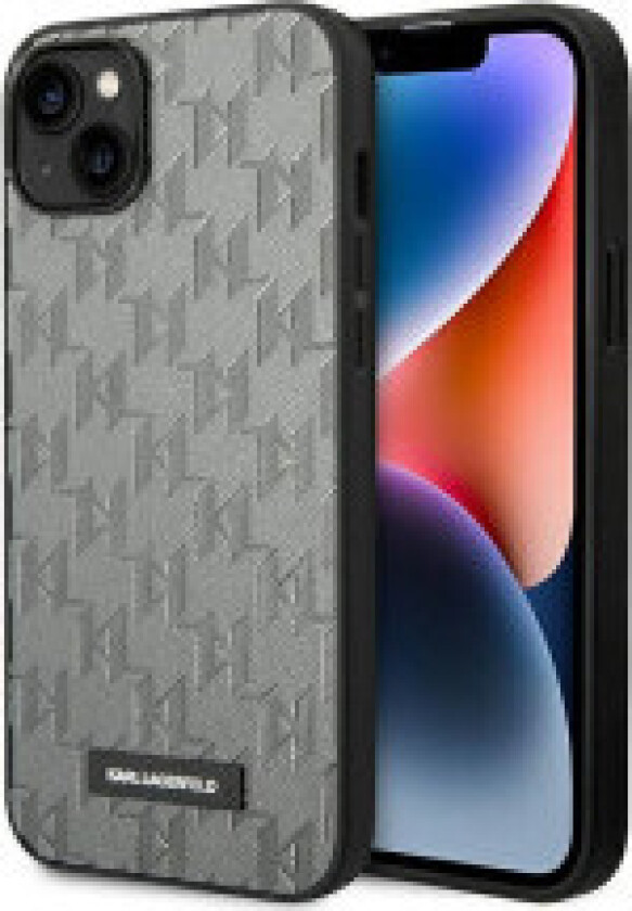 Karl Lagerfeld Saffiano Mono Metal Logo - Deksel til iPhone 14 Plus
