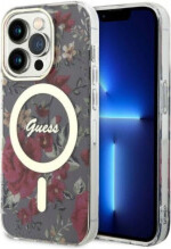 Guess Flower MagSafe - Deksel til iPhone 14 Pro