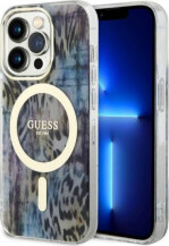 Guess Leopard MagSafe - Deksel til iPhone 14 Pro