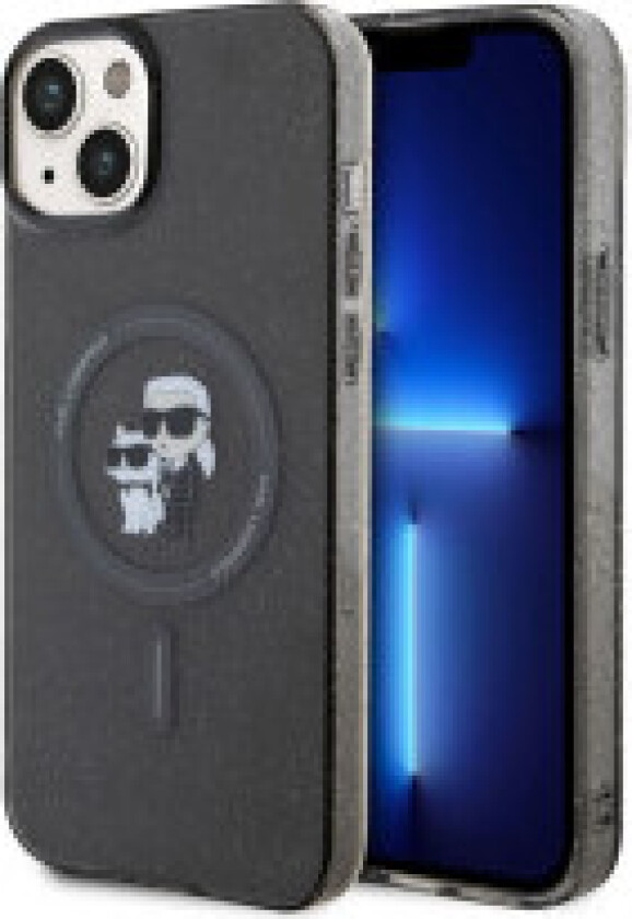 Karl Lagerfeld Karl & Choupette Glitter Magsafe - Deksel til iPhone 15