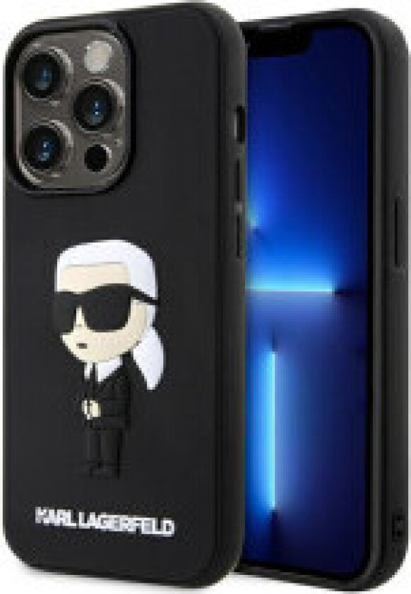 Karl Lagerfeld 3D Rubber NFT Ikonik - Deksel til iPhone 14 Pro