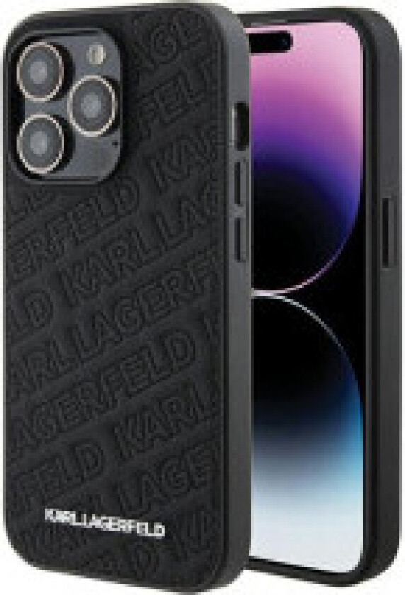 Karl Lagerfeld Quilted K-mønster - iPhone 15 Pro-deksel