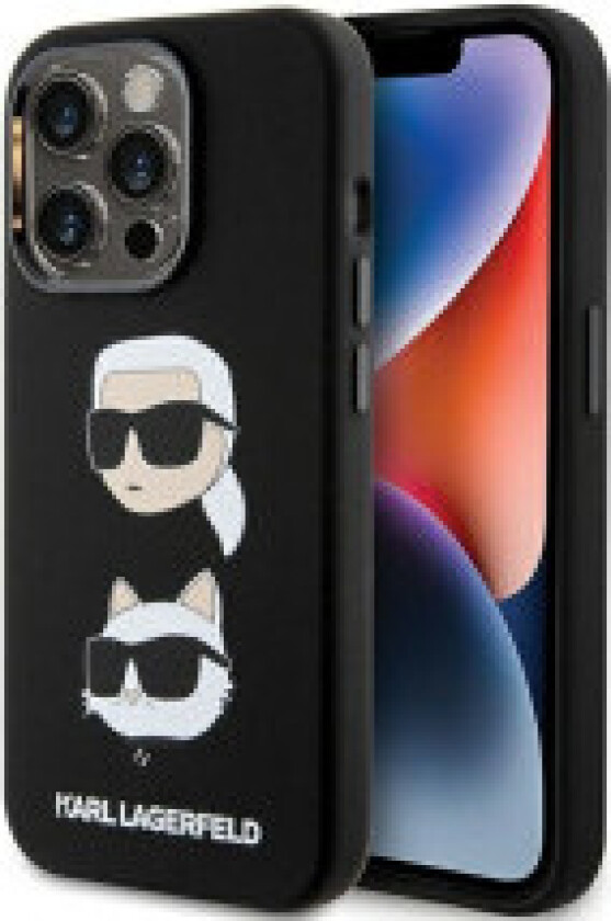 Karl Lagerfeld Silikon Karl & Choupette-hoder - iPhone 15 Pro Max-deksel