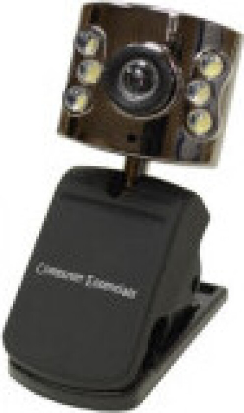 Computer Essentials webkamera med LED/Nightvision med klips