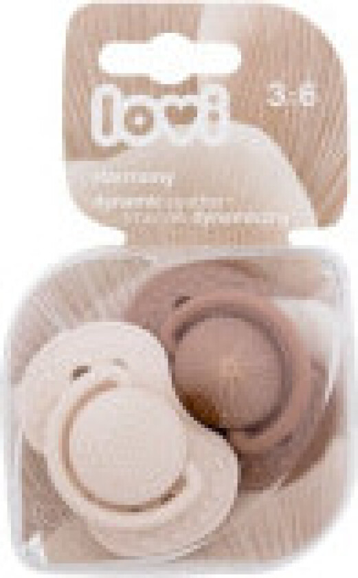 Lovi - Harmony Dynamic Soother Girl 3-6m - For Kids, 2 pc