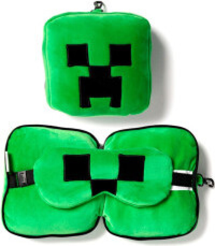 Resteazzz Minecraft Creeper-reisepute med øyemaske