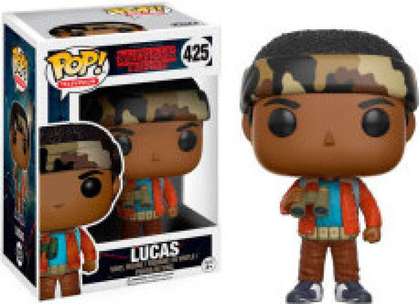 POP-figur av Stranger Things Lucas med kikkert
