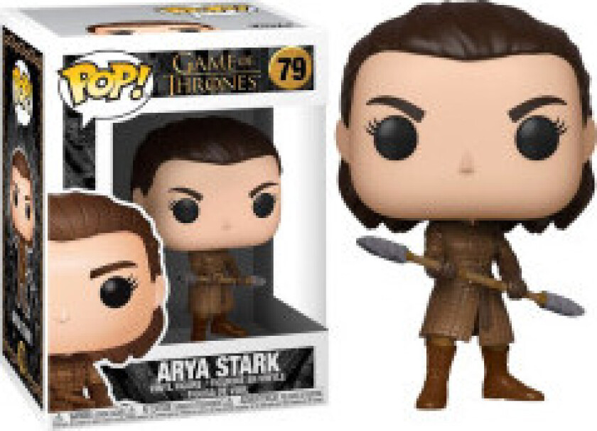 POP-figur av Game of Thrones Arya med tohodet spyd
