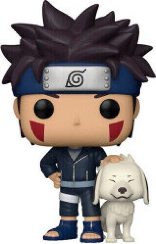 POP-figur Naruto Shippuden Kiba sammen med Akamaru