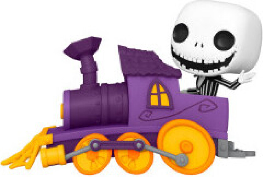 POP-figur av Disney Nightmare Before Christmas Jack i toglokomotivet