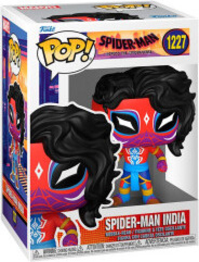 POP-figur Marvel Spiderman på tvers av edderkoppuniverset Spider-Man India