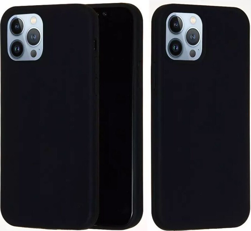 iPhone 15 Pro Silikon Deksel - Svart