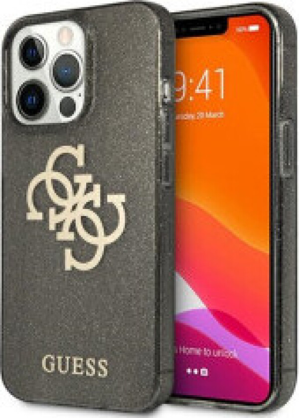 Guess Glitter 4G Big Logo - Deksel til iPhone 13 Pro