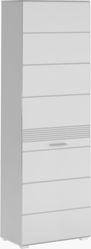 Linus garderobeskap 1 dører hvit.