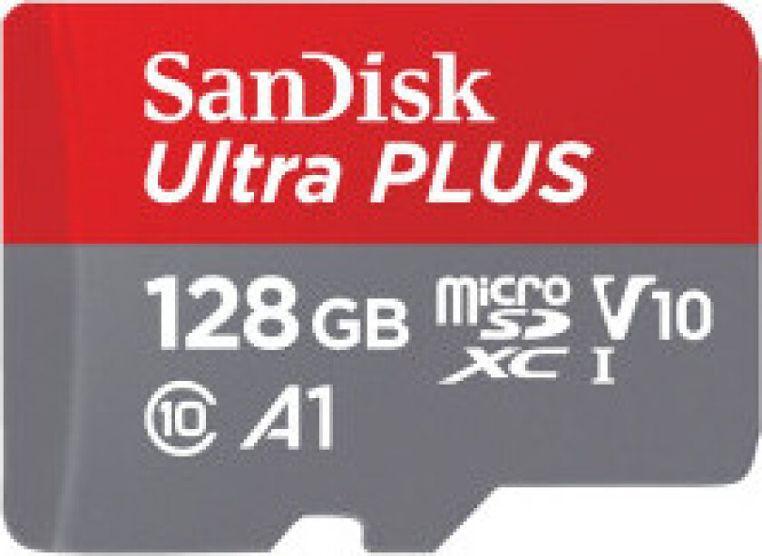 SanDisk Ultra 128GB MicroSDXC 130MB/s+SD-adapter SDSQUAB-128G-GN6