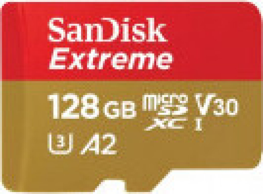 SanDisk Extreme microSDXC-kort 128 GB SDSQXAA-128G-GN6GN
