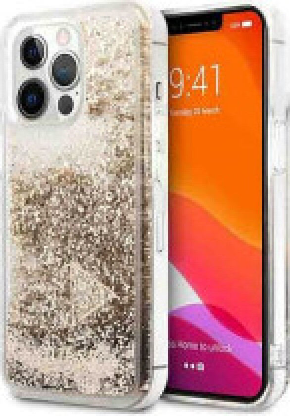 Guess Liquid Glitter Charms - Deksel til iPhone 14 Pro