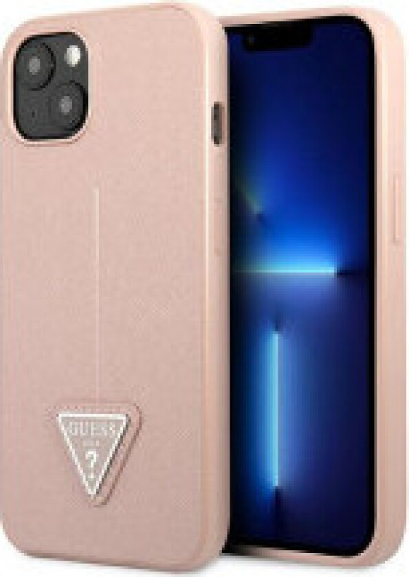 Guess Saffiano Triangle Logo Deksel - Deksel til iPhone 14 Plus