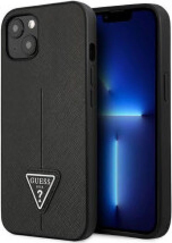 Guess Saffiano Triangle Logo Deksel - Deksel til iPhone 14 Plus