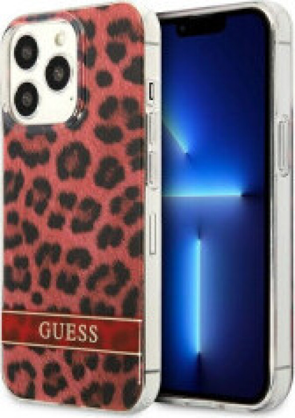 Guess Leopard Electro Stripe - Deksel til iPhone 13 Pro