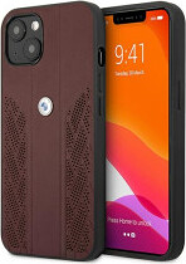 BMW Leather Curve Perforate HC - Deksel til iPhone 13 mini