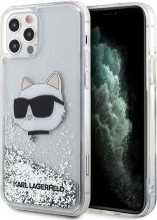 Karl Lagerfeld Liquid Glitter NFT Choupette Head - Deksel til iPhone 12 / iPhone 12 Pro