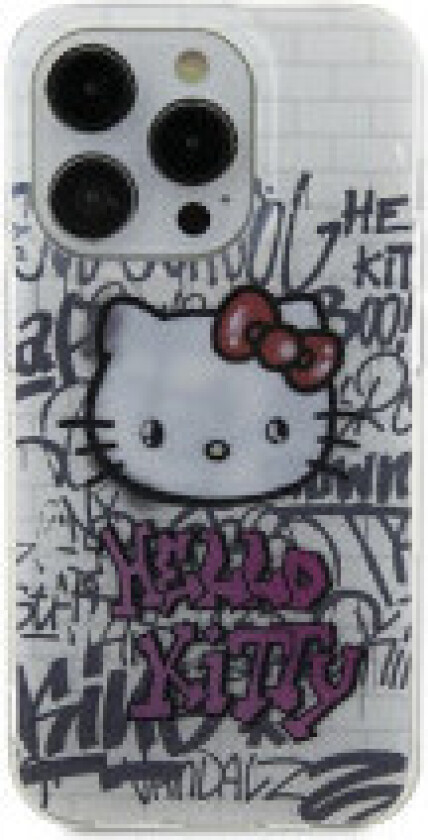 Hello Kitty IML Kitty On Bricks Graffiti - iPhone 15-deksel