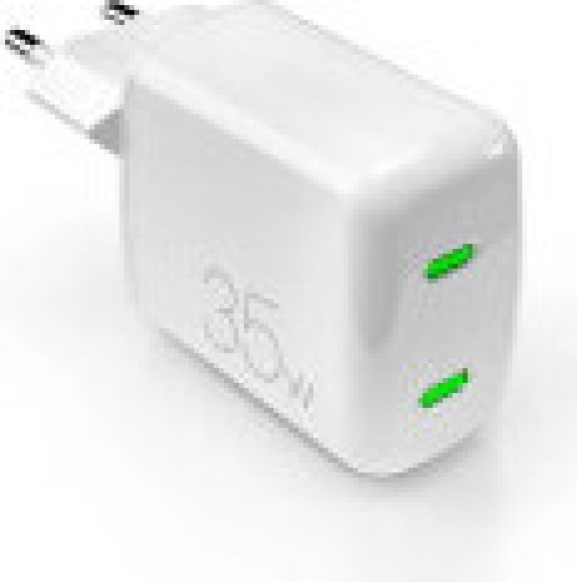 PURO MiniPro Vegglader GaN - 2 x USB-C 35W PD vegglader